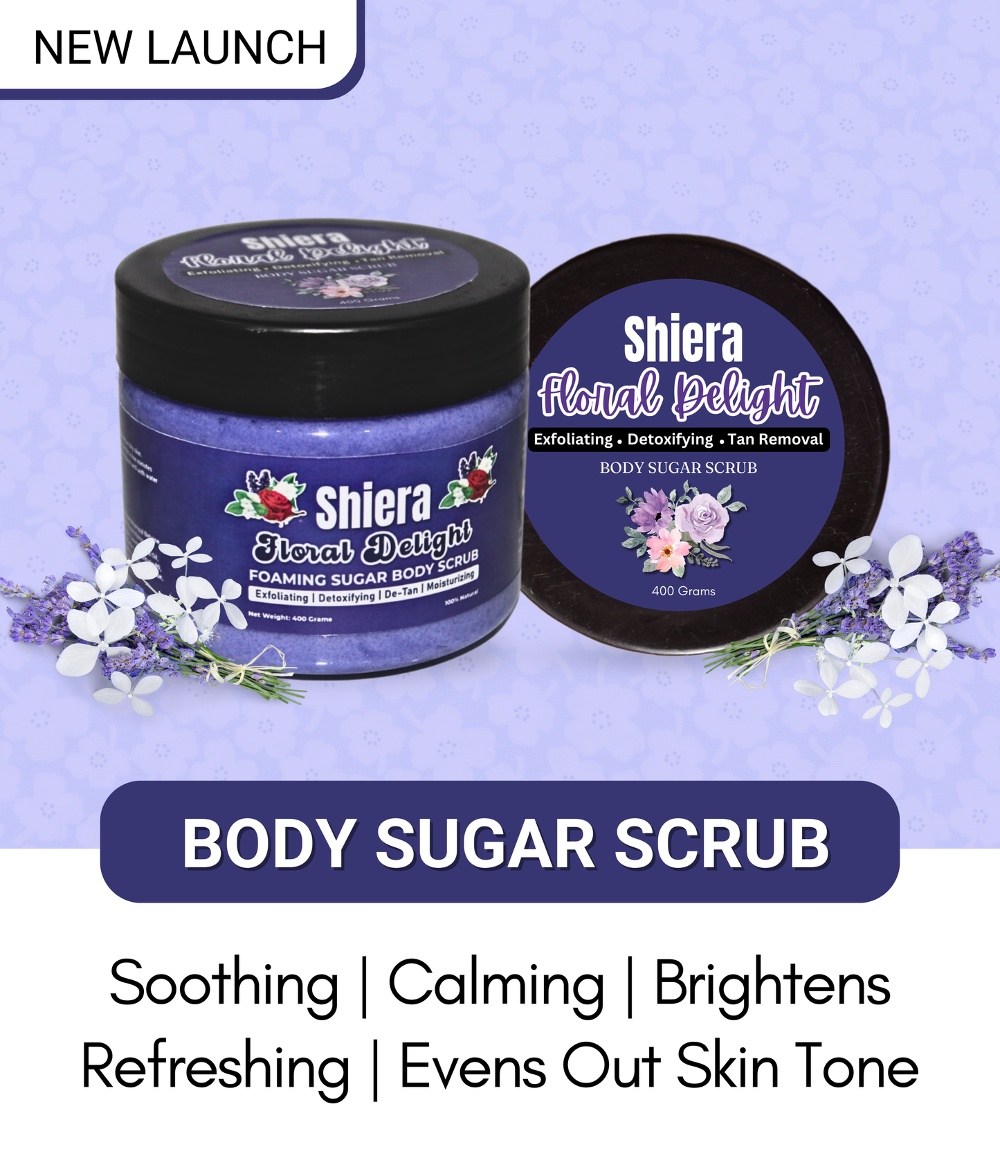 Floral Delight Foaming Sugar Body Scrub