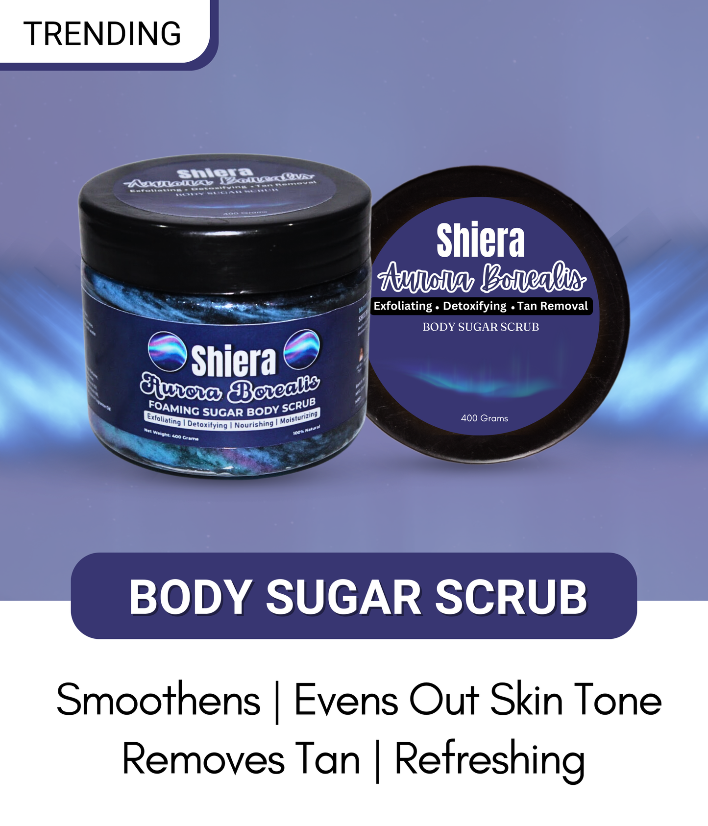 Aurora Borealis Foaming Sugar Body Scrub