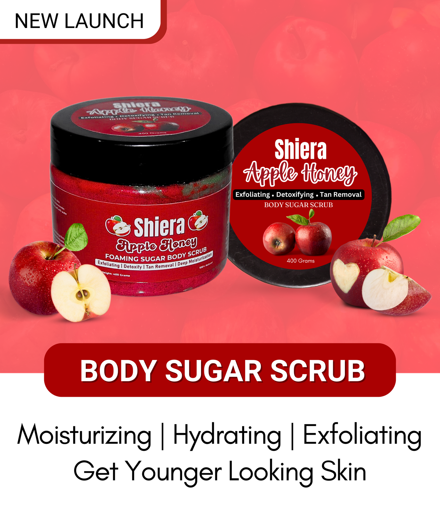 Apple Honey Foaming Sugar Body Scrub